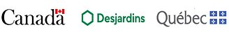 Government of Canada, Desjardins, and Government of Quebec logos