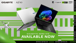GIGABYTE Announces AERO X16 Now Available, Bringing Next-Gen AI Performance to an Ultra-Thin Copilot+ PC